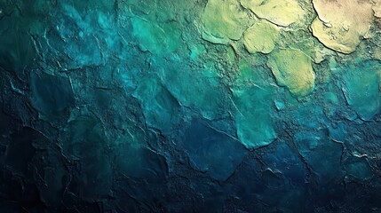 Naklejka premium Bright teal turquoise lime green gradient. Neon metallic shimmer. Rough grain texture for vibrant futuristic aesthetics.
