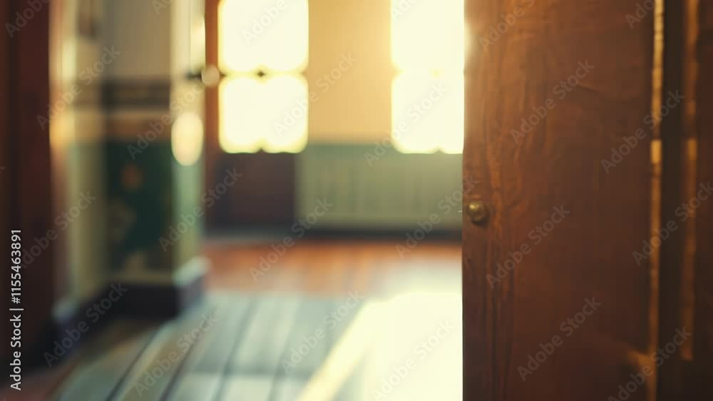 Poster blurry shapes tered across the room searching for keys and solving riddles to escape the locked door