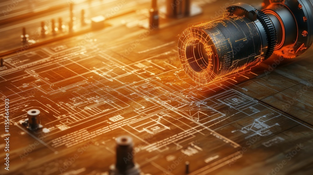Poster dynamic mechanical design with soft light environment
