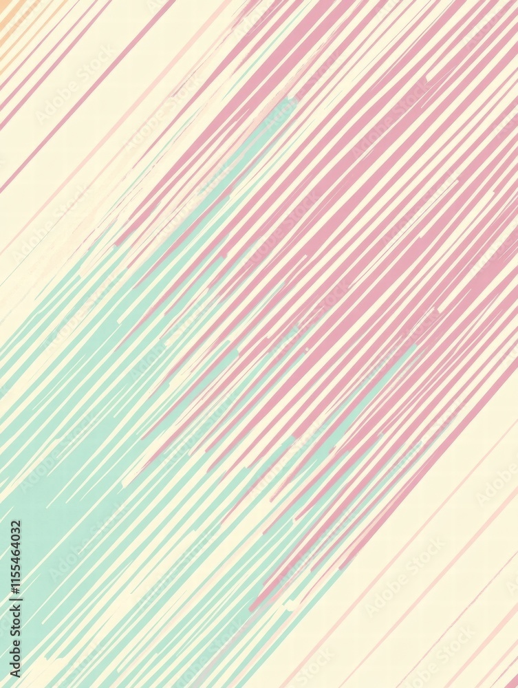 Aufkleber striped pattern featuring soft pastel colors creating a playful yet calming visual experience in a m