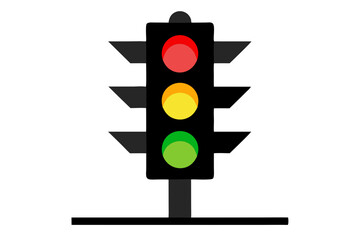 Traffic light icon vector illustration isolated on transparent background