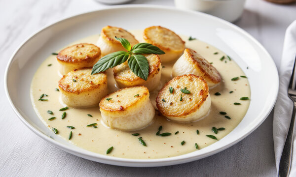 Coquilles St. Jacques (Scallops in Cream Sauce)