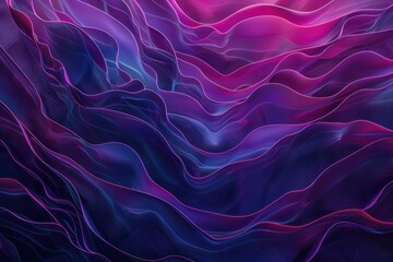 Obraz premium Neural network glowing in abstract radiant colors on a dark futuristic backdrop