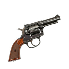 Vintage revolver isolated on transparent background png