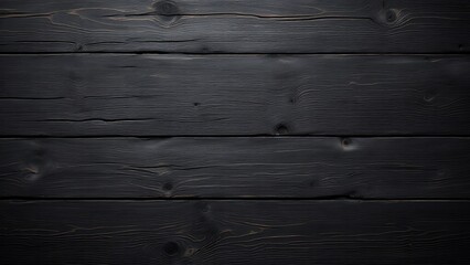 Naklejka premium Black wood texture background coming from natural tree. The wooden panel has a beautiful dark pattern that is empty.