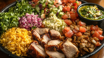 Fototapeta premium A plate of traditional Colombian Lechon