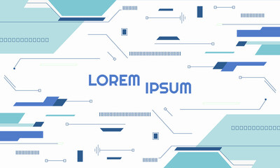 Futuristic Technology Background with Minimalist Design For Template