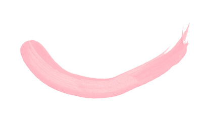 Horizontal pink brush strokes on transparent background.