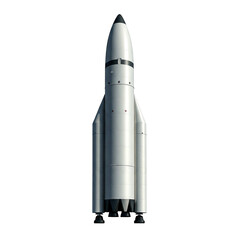 Rocket (commercial space travel) isolated on transparent background png