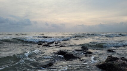 Naturaleza turbulenta en gris