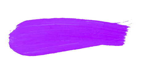 Horizontal purple brush strokes set on transparent background.