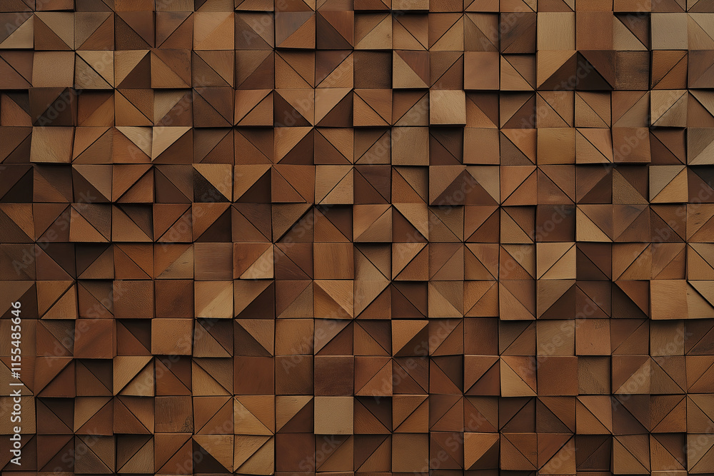 Poster A subtle geometric triangle pattern in muted earth tones