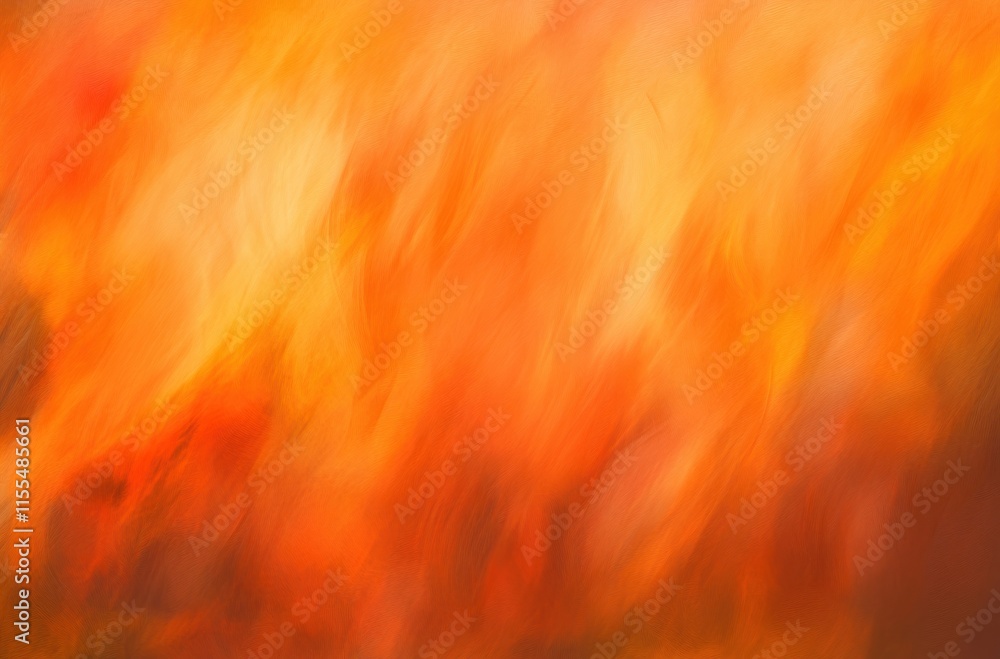 Aufkleber abstract blaze of orange and yellow hues creating a warm and dynamic backdrop, reminiscent of flames