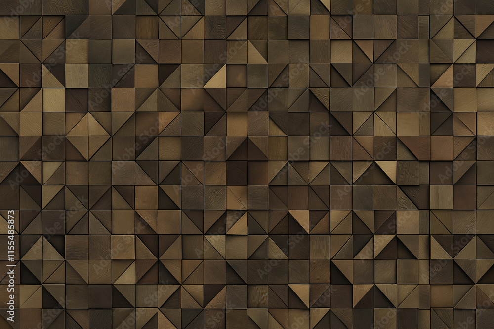 Poster a subtle geometric triangle pattern in muted earth tones