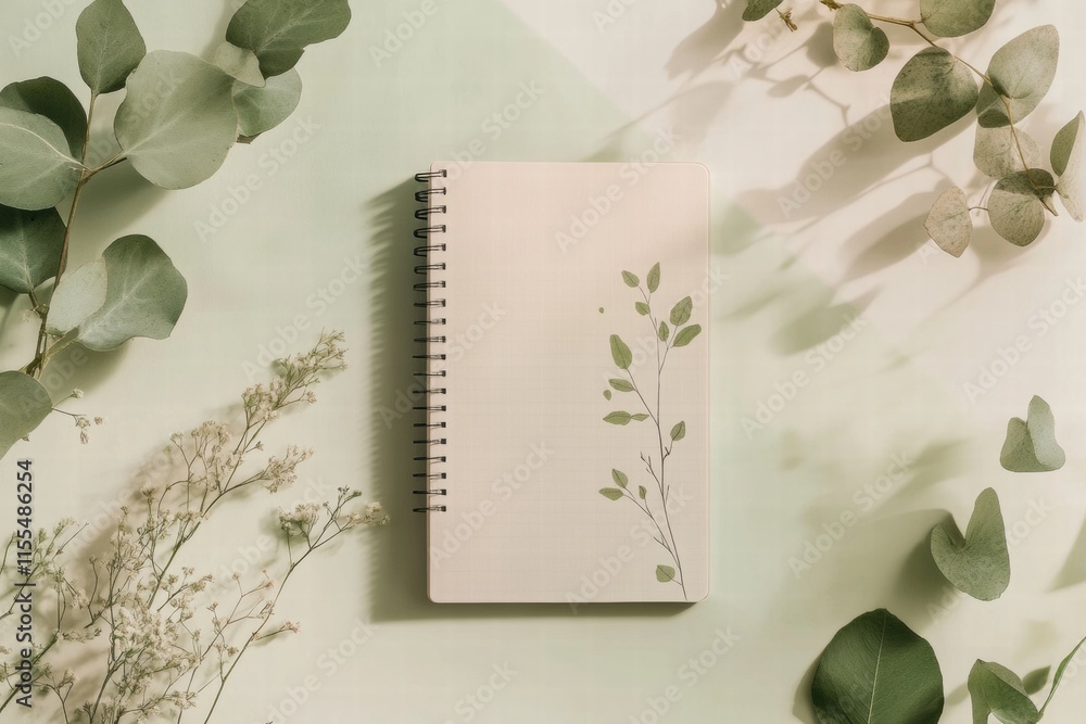 Poster mock up planner layout with subtle grid design for minimalistic organization and creativity. generat
