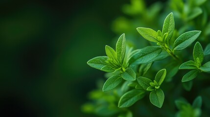 Vibrant Green Leaves: A Close-Up of Nature's Beauty