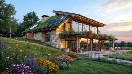 Obraz premium house in nature