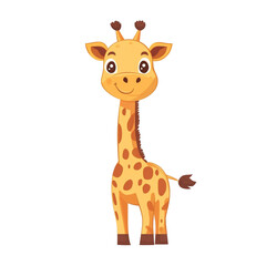 Adorable Baby Giraffe Illustration