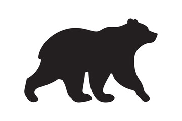 Bear vector silhouette artwork 
