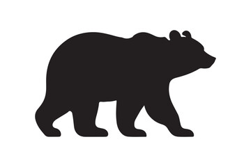 Bear vector silhouette artwork 
