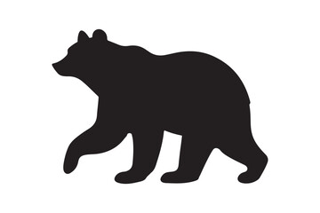Bear vector silhouette artwork 