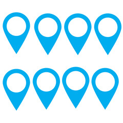 Pin icon vector. Location icon. Map pointer icon