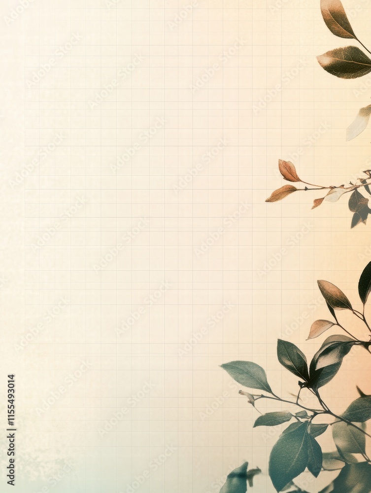 Poster elegant minimalist planner layout with subtle grid lines for effective organization and creativity. 