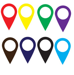 Pin icon vector. Location icon. Map pointer icon