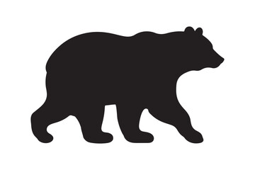 Bear vector silhouette artwork 