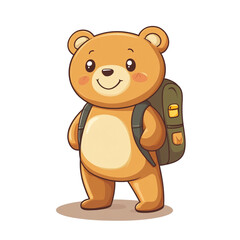 Fototapeta premium Adorable Teddy Bear Ready for an Adventure