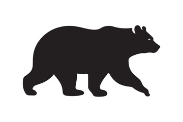 Bear vector silhouette artwork 