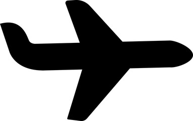 Obraz premium Plane flat icon editable stroke. Travel concept. Airplane icon vector silhouette travel flight simple logo on isolated transparent background. Flight transport symbol.