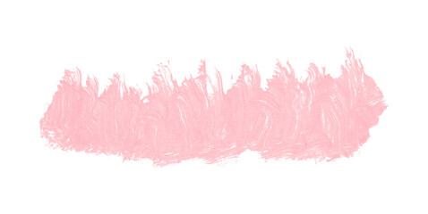 Horizontal pink brush strokes on transparent background.
