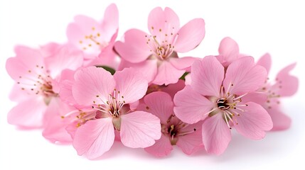 Naklejka premium Delicate Pink Cherry Blossoms for Elegant and Serene Floral Dreamscape : Generative AI