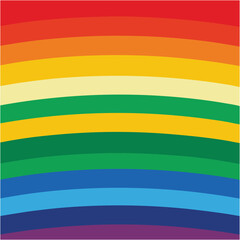 Irregular Rainbow Striped Seamless Hand-Drawn Vector Pattern.