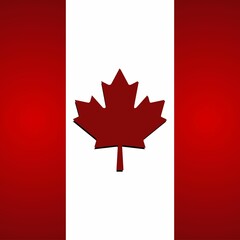Obraz premium canada, flag, leaf, maple, symbol, country, banner, canada flag, icon, illustration, national, nation, button, canadian flag, vector, red, patriotism, wind, waving, 3d, vancouver, maple leaf, 