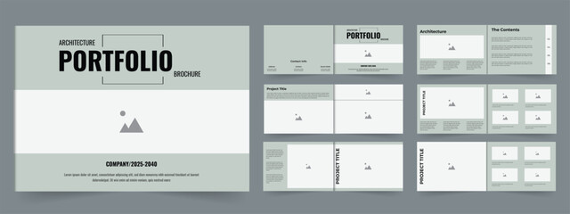 Professional landscape portfolio loyout design or interior portfolio