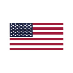 American flag USA design. united states flag. Rendered USA flag.