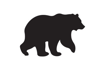 Bear vector silhouette artwork