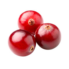 A Vibrant Image of Cranberries, Transparent Background