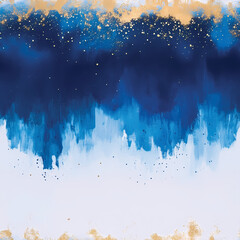 Fototapeta premium Abstract Pattern in Blue, Gold, And White. Perfect for wallpapers