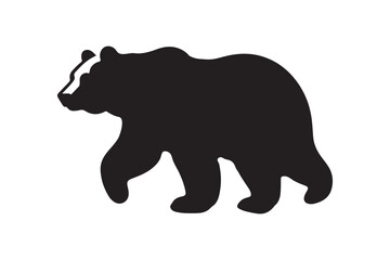 Bear vector silhouette artwork