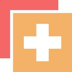 Obraz premium plus cross with squares