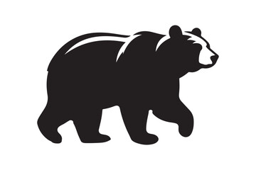 Bear vector silhouette artwork