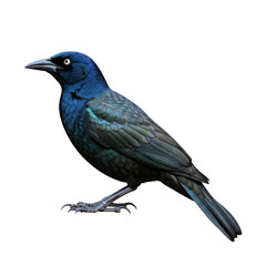 Naklejka premium Common Grackle isolated on transparent background png