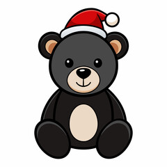 Christmas Gingerbread Storefront Black silhouette