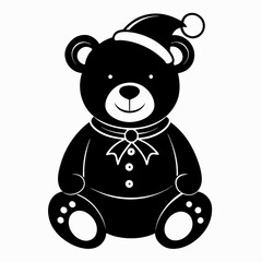 Christmas Gingerbread Storefront Black silhouette