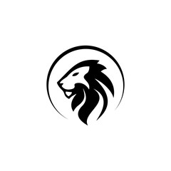 icon lion and moon