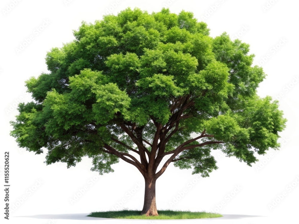 Poster isolated tree, white background stock photo: high-resolution nature image for design projects