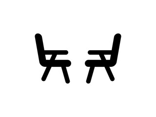 Office chair icon simple illustration chair line iconOffice Armchair Line Icon with Editable Stroke and Pixel Perfect.Chair and Sofa of front view line icon Chair icon set executive chair icon Vector 